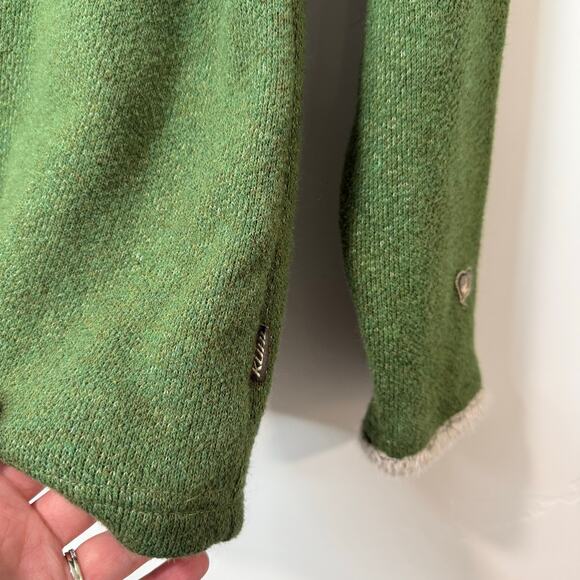 Kuhl Alf Alfpaca Roll Neck Pullover Sweatshirt Green Fleece Vintage Small - Picture 3 of 7